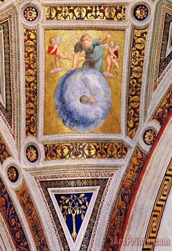 Raphael The Stanza Della Segnatura Ceiling Prime Mover [detail 1] Art Print